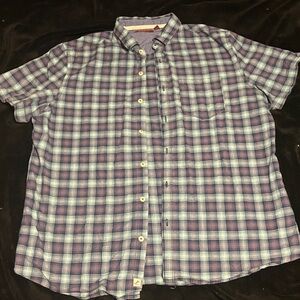 Casual Plaid Button-Down Shirt for Men